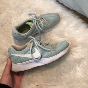 Light blue nikes